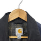 Vintage Carhartt J97 Detroit Deep Blue Blanket Lined Jacket Size Large Tall
