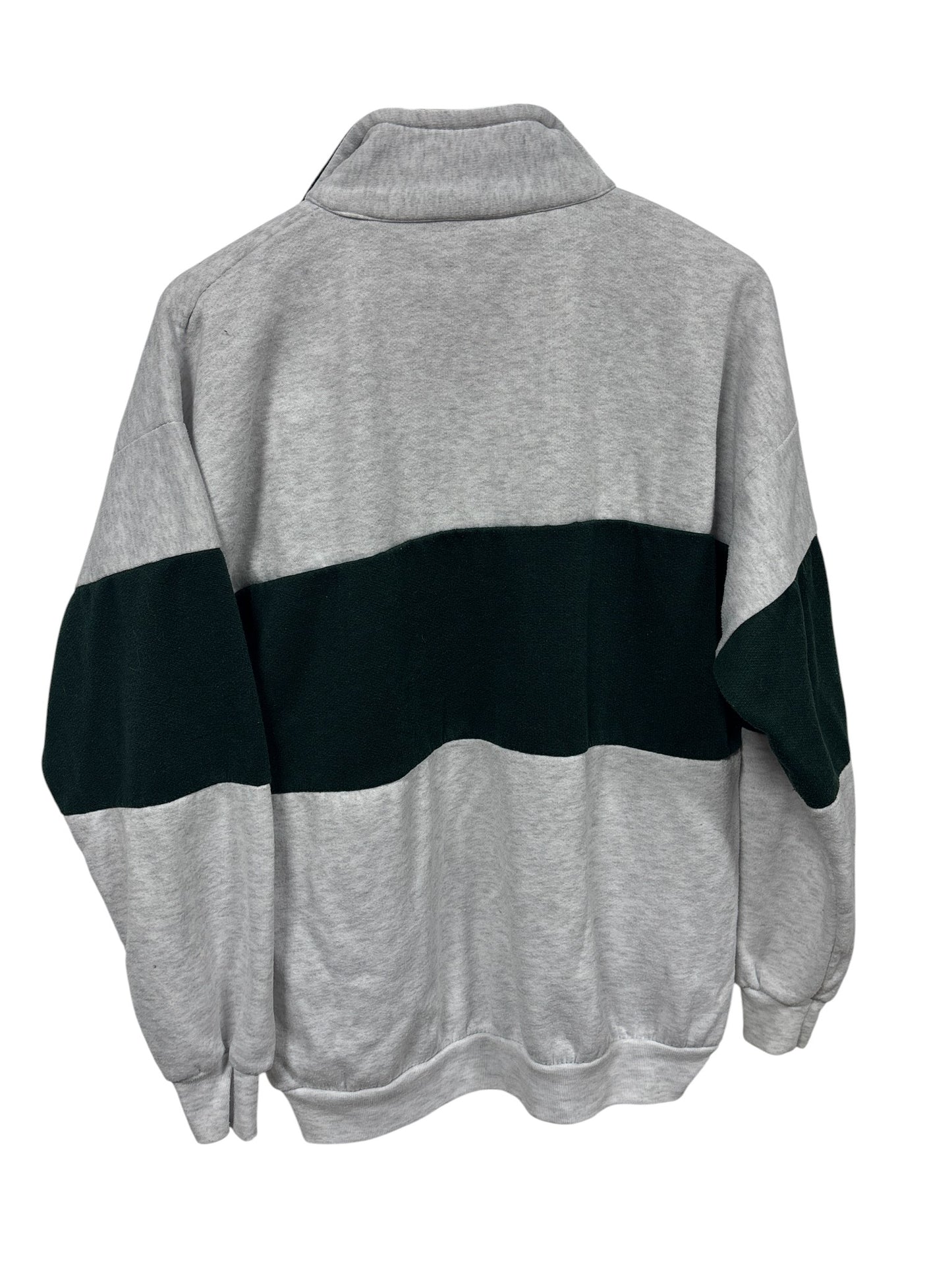 Vintage 90's Alaska Quarter Zip Grey Sweater Size Large