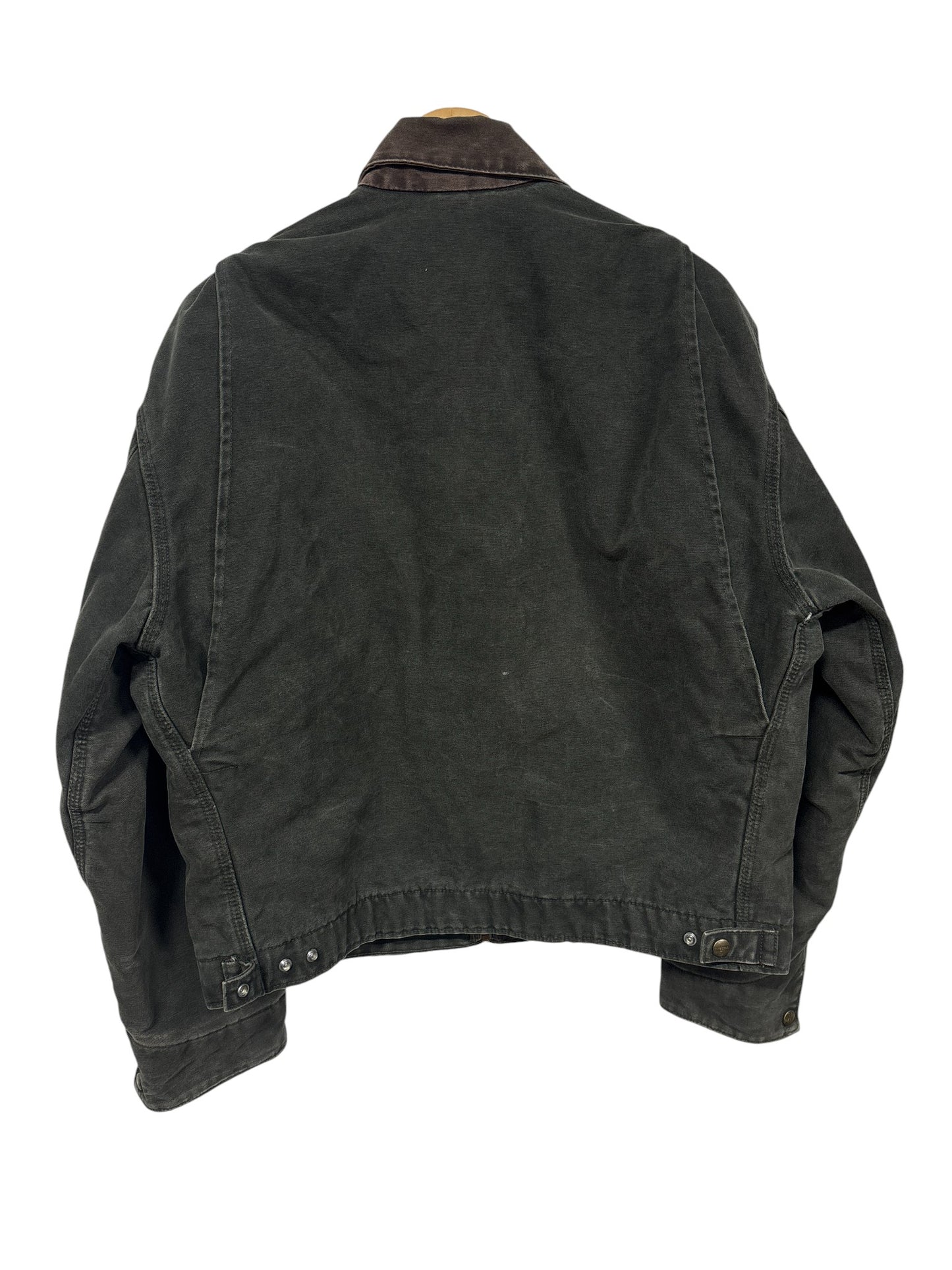 Vintage Carhartt J97 Moss Green Detroit Blanket Lined Jacket Size Large