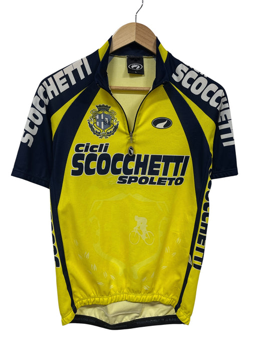 Vintage 90's Cicli Scocchetti Cycling Shirt Size Large