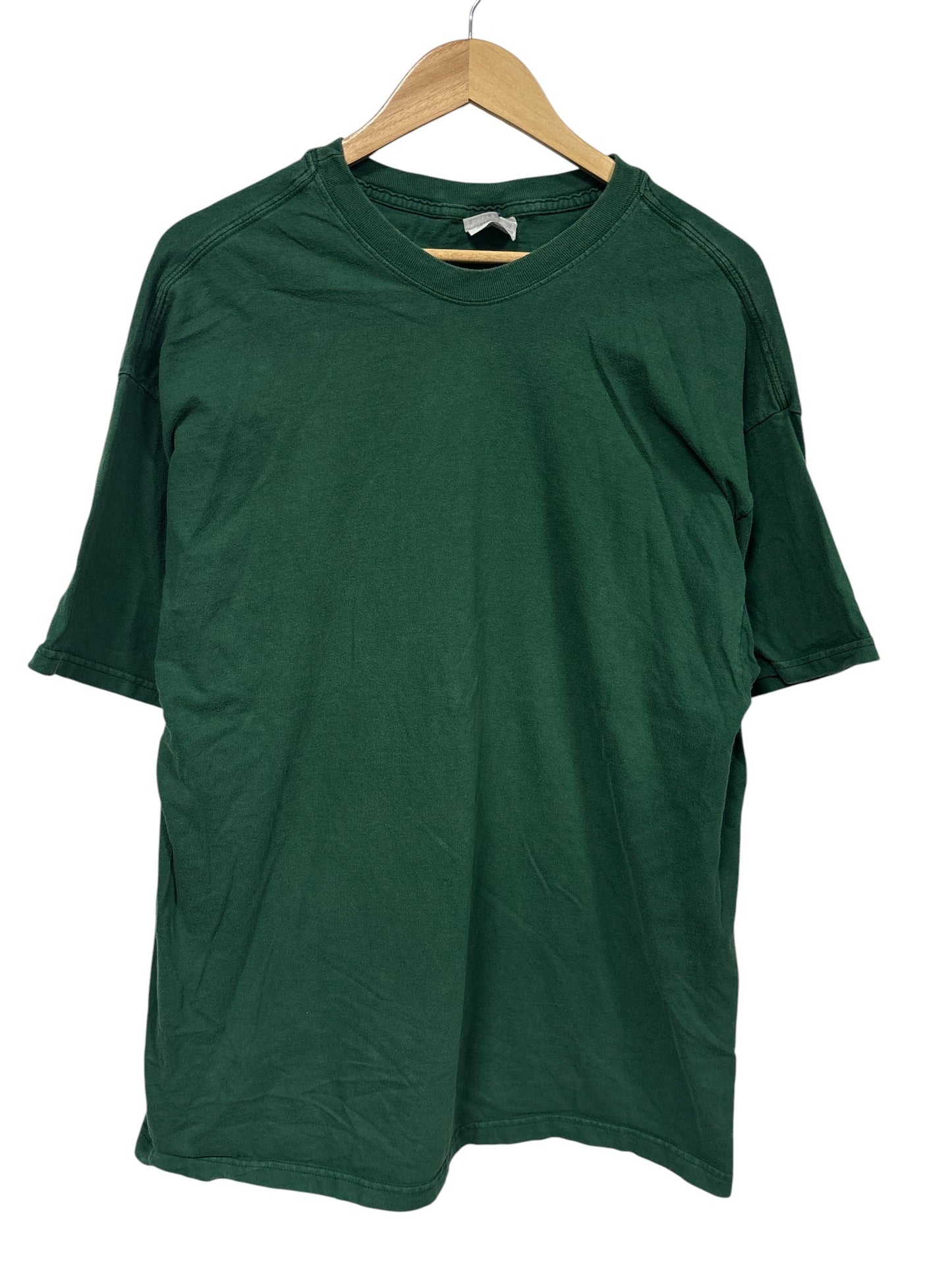 Vintage 90's Hanes Beefy Tee Blank Green Size XXL