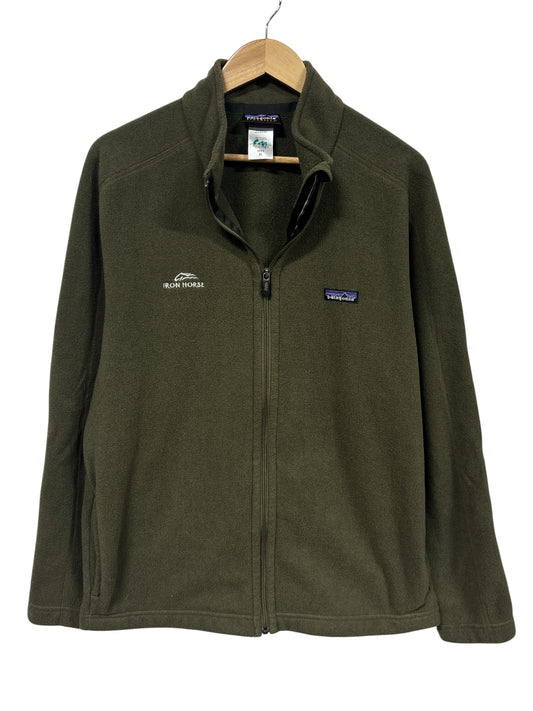 Vintage Patagonia Synchilla Olive Green Zip Up Sweater Size XL