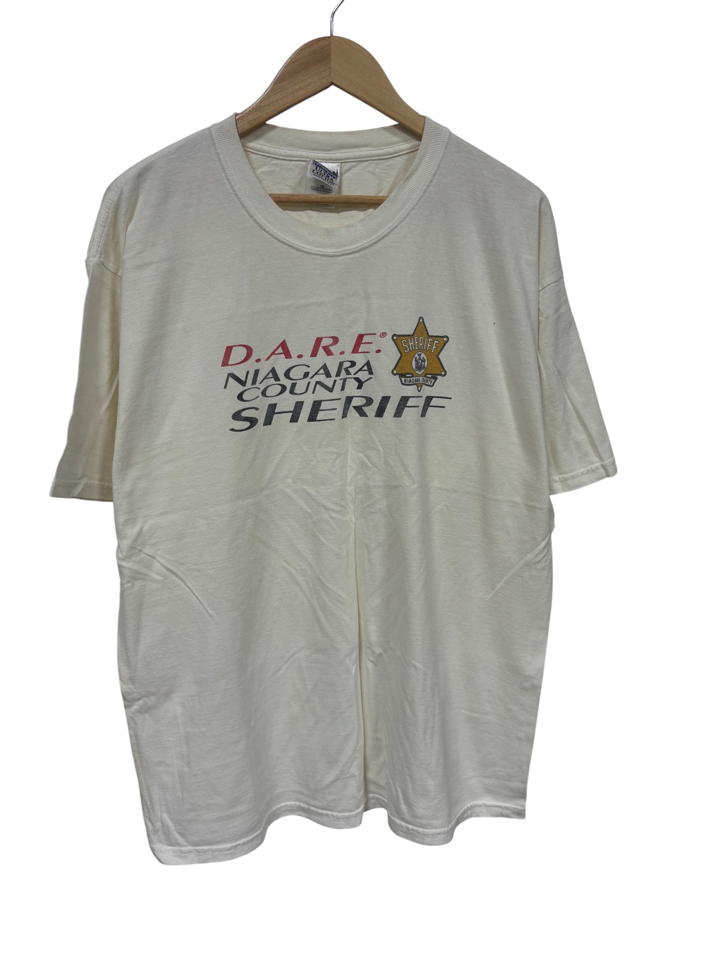 Vintage Y2K DARE Niagara County Sheriff Graphic Tee Size XL