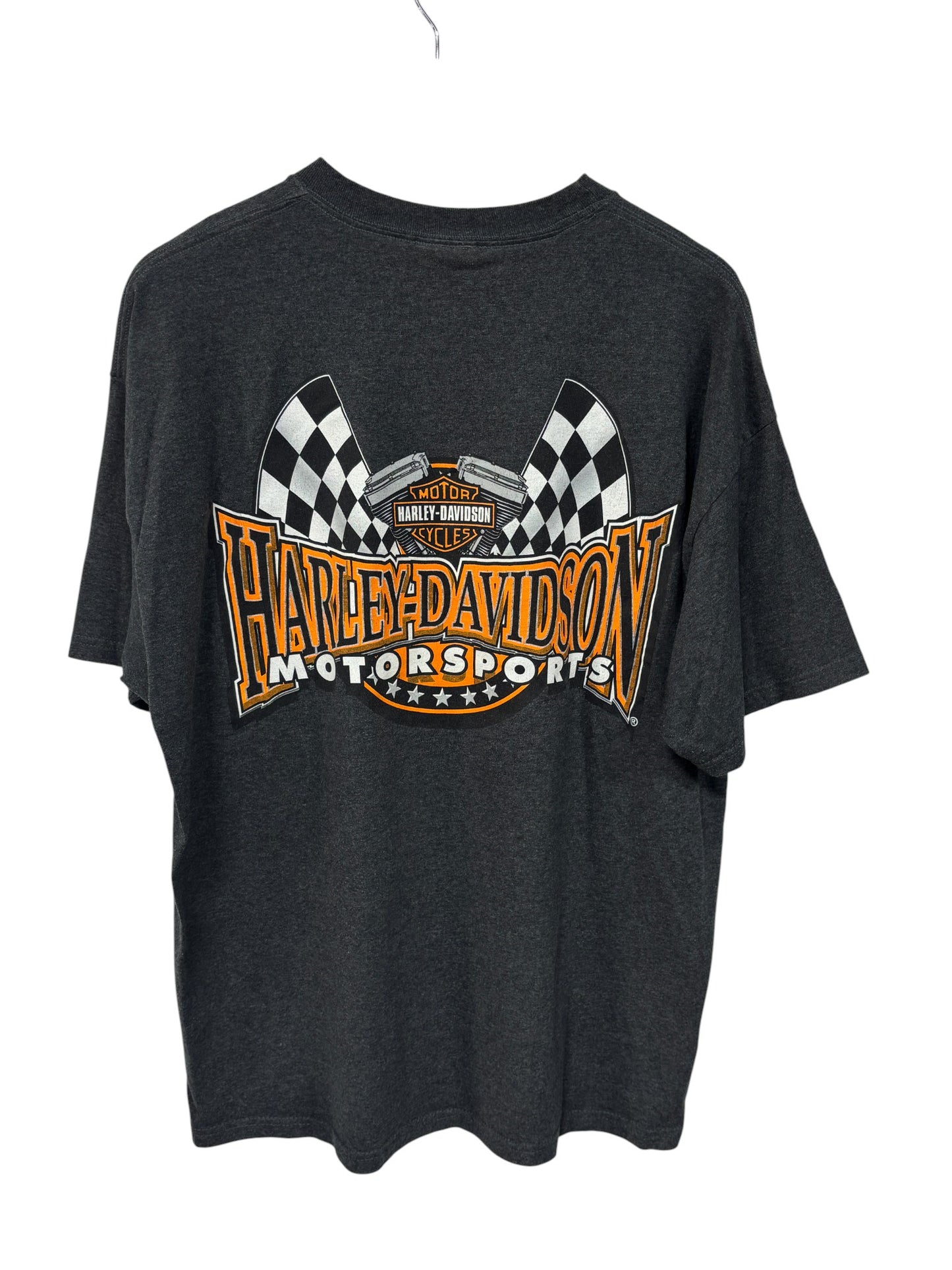 Harley Davidson Motorsports Biker Racing Graphic Tee Size XL