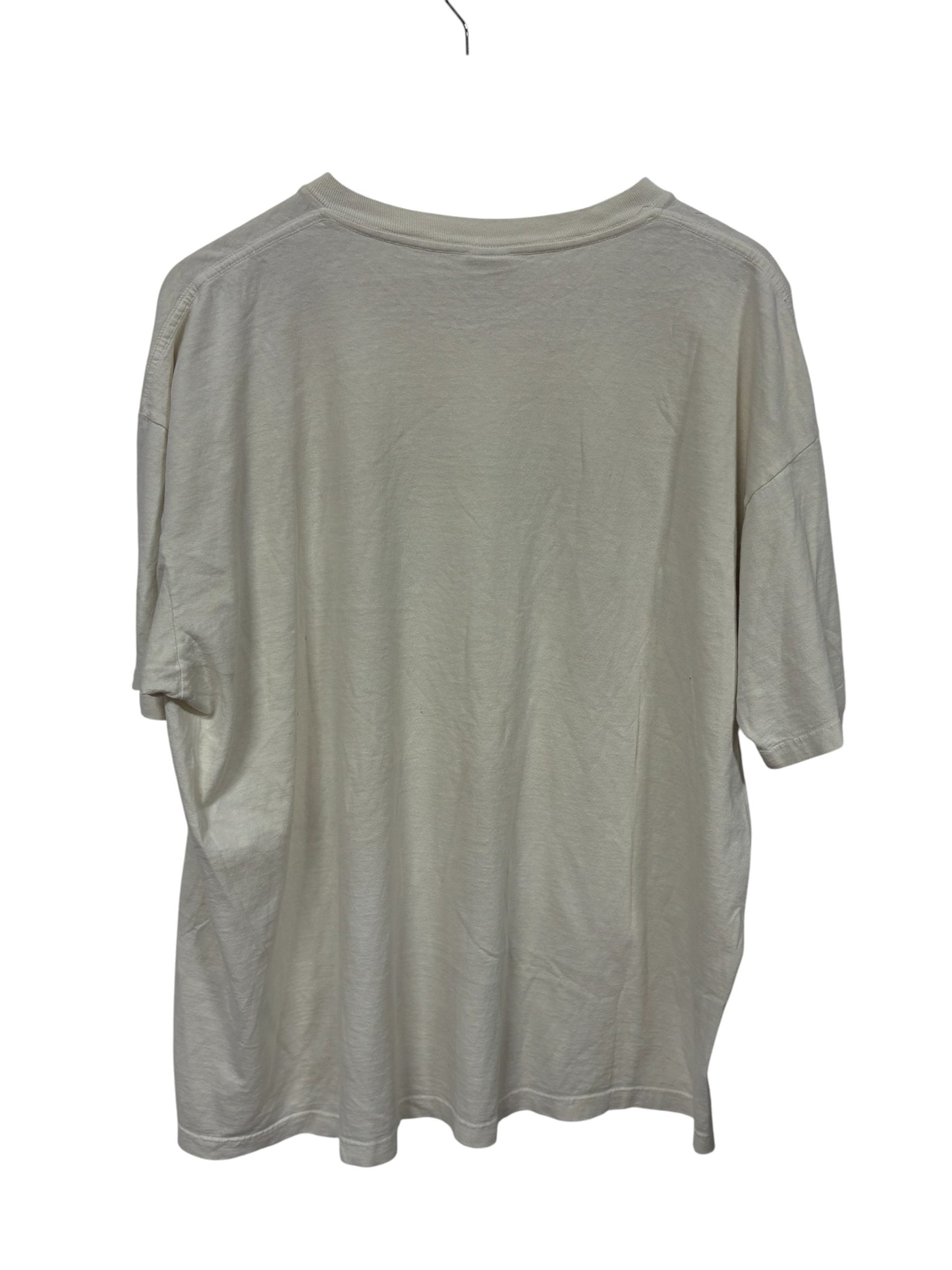 Vintage 90's American Blue Denim Flag Graphic Tee Size XL