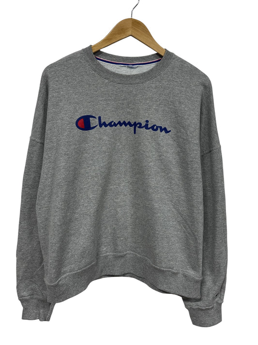Vintage Y2K Champion Script Spell Out Crewneck Sweater Size Large