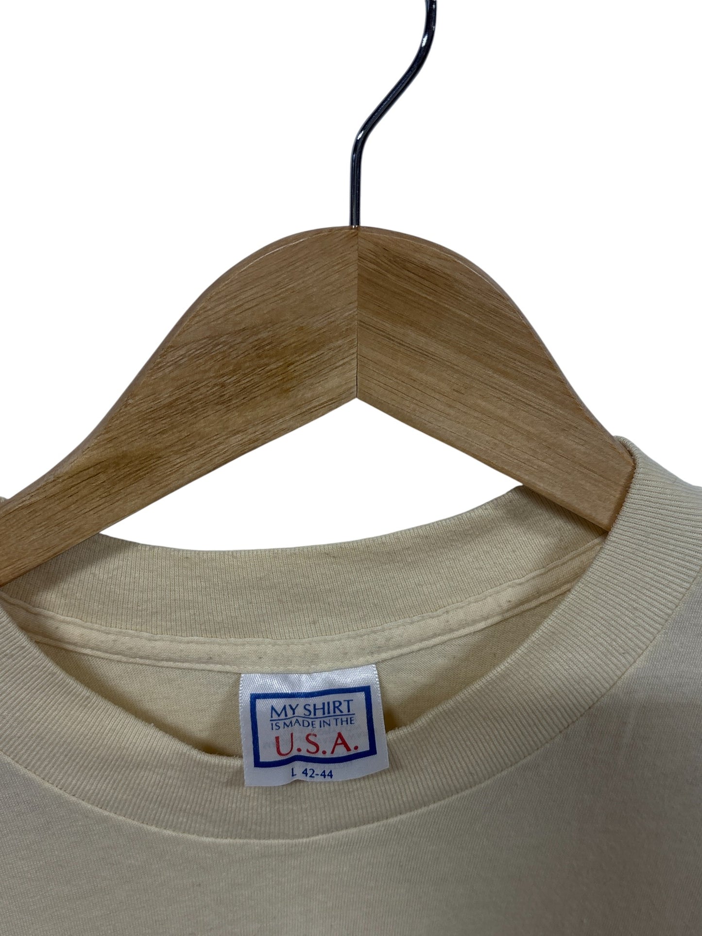 Vintage 1990 Idaho Centennial License Plate Graphic Tee Size Large