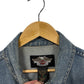 Vintage Harley Davidson Denim Trucker Jacket Size Medium