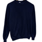 Vintage 90's Jerzees Navy Blue Blank Crewneck Sweater Size Large