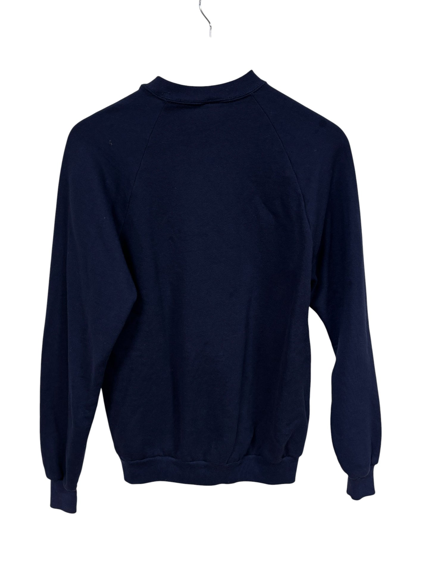 Vintage 90's Jerzees Navy Blue Blank Crewneck Sweater Size Large
