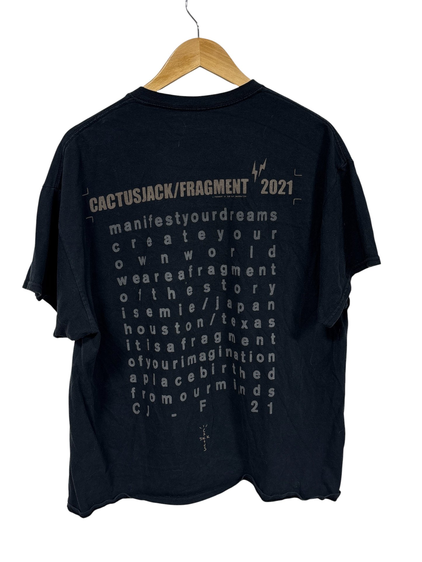 Travis Scott Cactus Jacket Fragment 2021 Graphic Tee Size Large