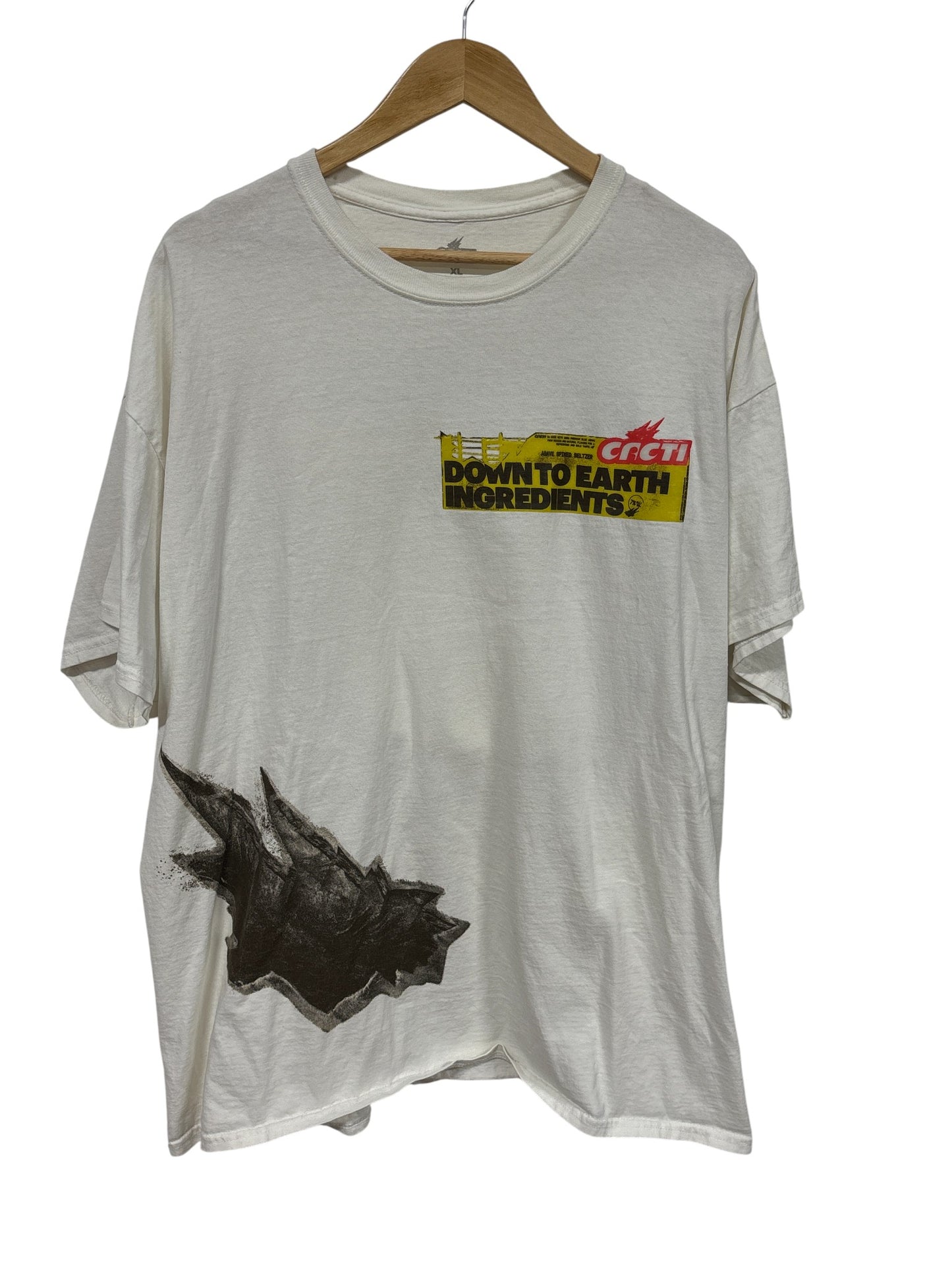 Travis Scott Cacti Down to Earth Ingredients Seltzer Tee Size XL