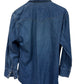 Vintage Wrangler Denim Pearl Snap Button Up Western Shirt Size Large