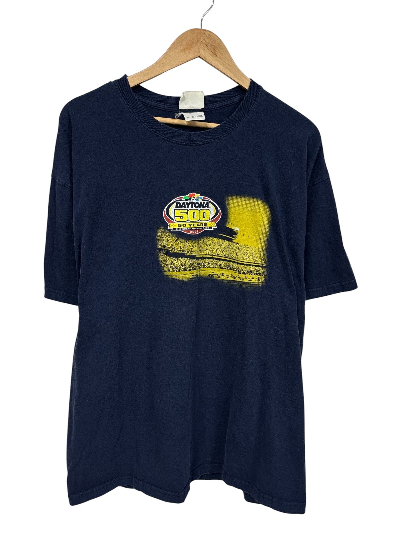 Vintage NASCAR Daytona 500 50 Years Anniversary Racing Tee Size XL