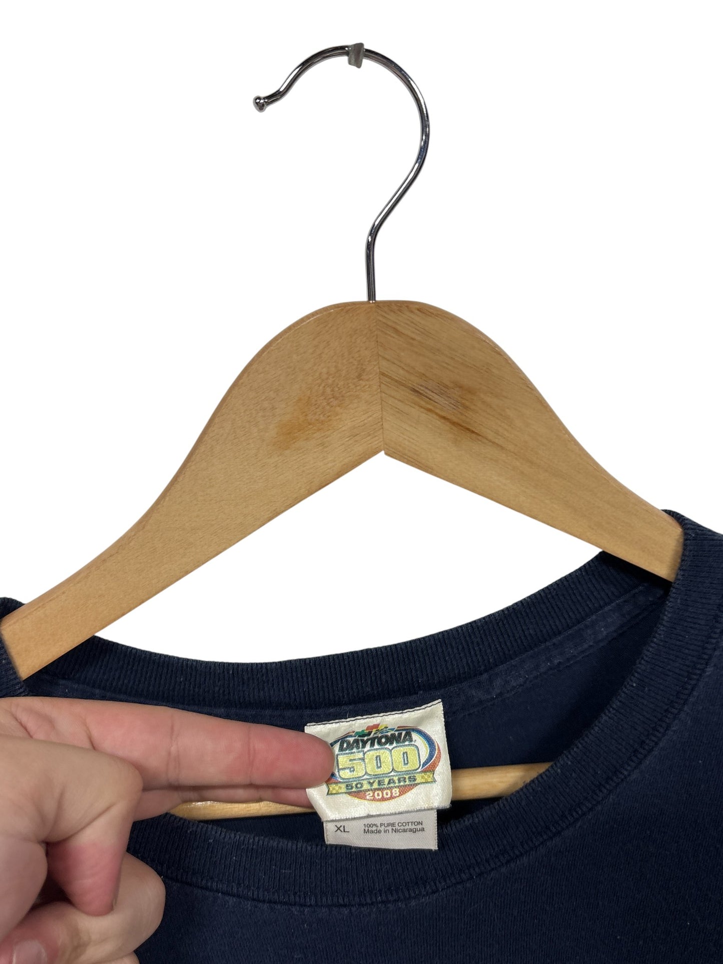 Vintage NASCAR Daytona 500 50 Years Anniversary Racing Tee Size XL