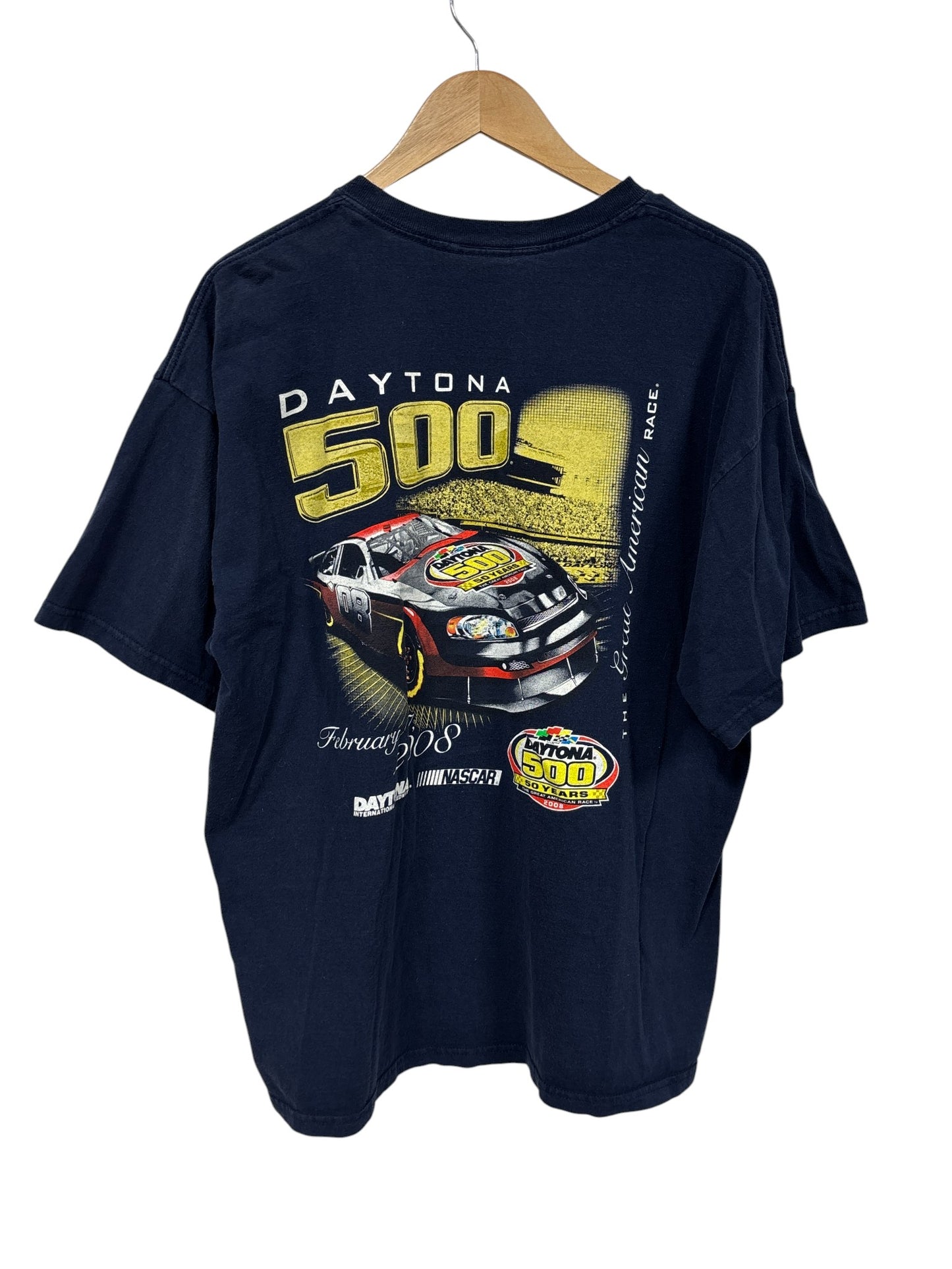 Vintage NASCAR Daytona 500 50 Years Anniversary Racing Tee Size XL