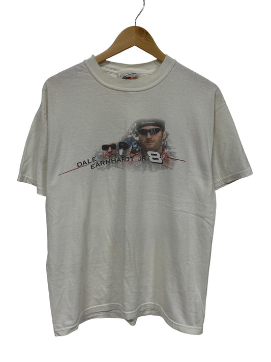 Vintage Y2K Dale Earnhardt Jr. NASCAR Racing Graphic Tee Size Large