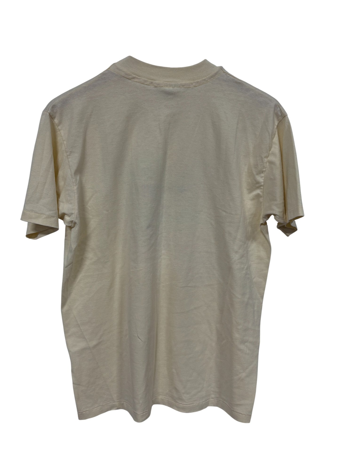 Vintage 90's Cat Flowers Art Graphic Tee Size Large