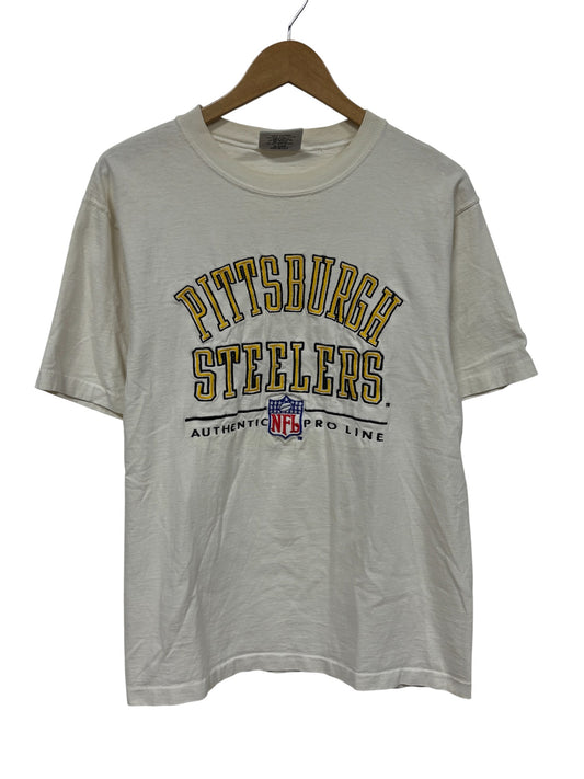 Vintage 90's Pittsburgh Steelers NFL Pro Line Embroidered Tee Size Medium