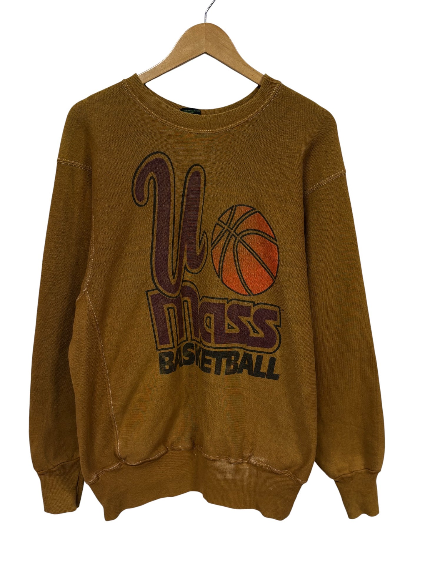 Vintage 90's U Mass Massachusetts Basketball Heavyweight Sweater Size XL