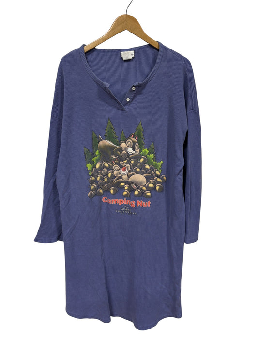 Vintage 90's Camping Nut Grand Californian Hotel Disney Sleep Shirt Size OS