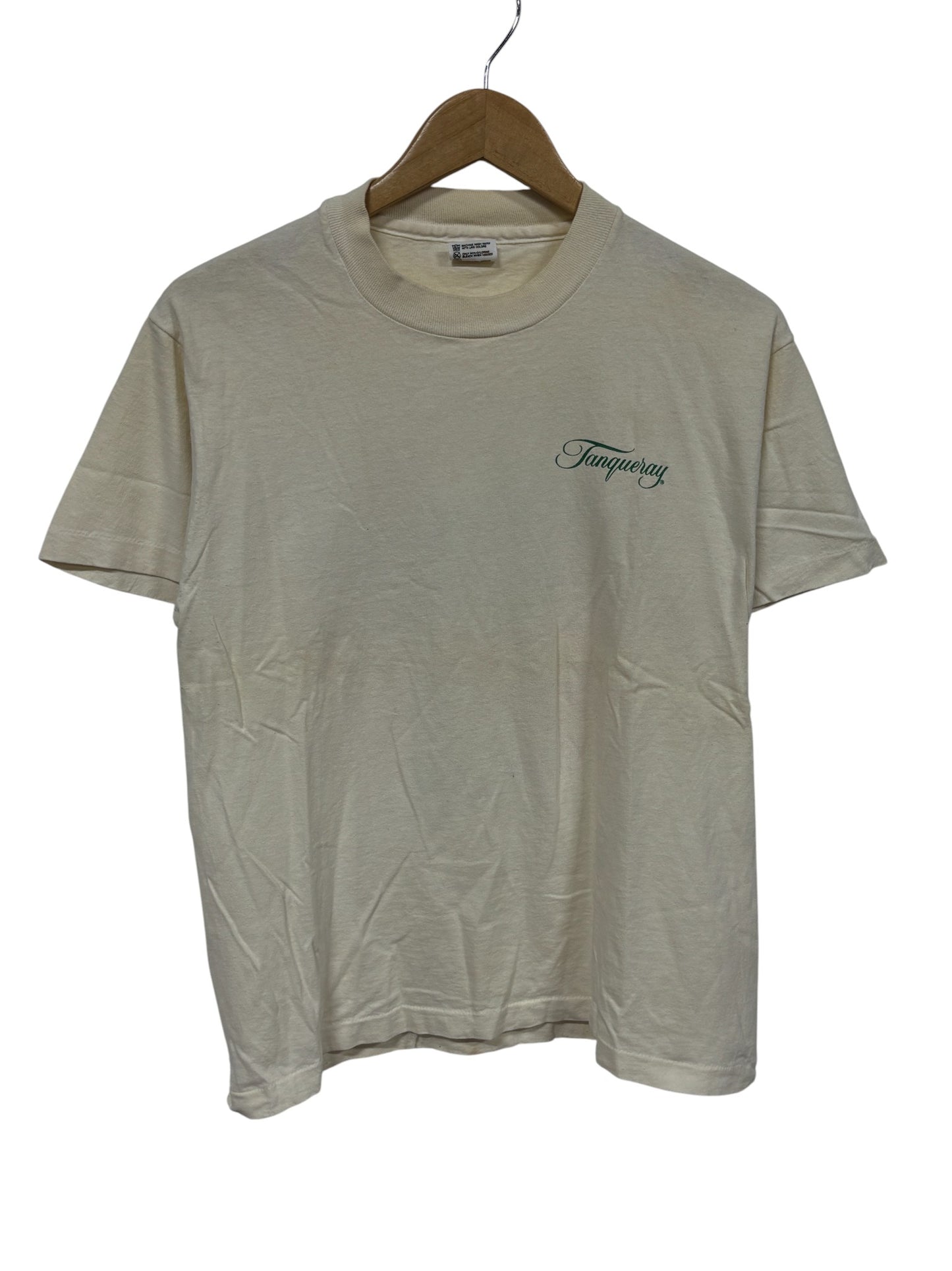 Vintage 90's Tanqueray Distilled English Gin Graphic Tee Size Medium