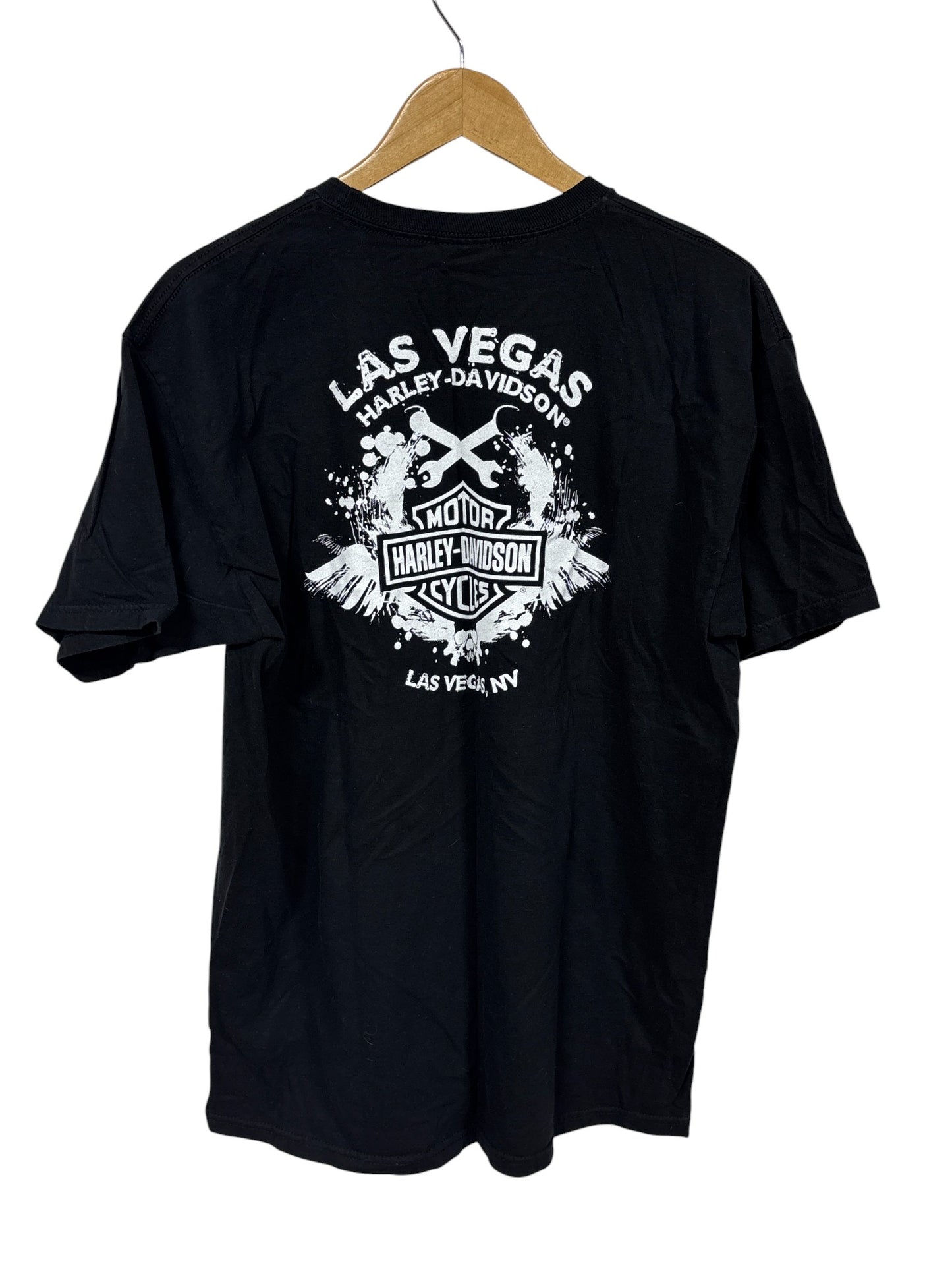 Harley Davidson Las Vegas Biker Babe Graphic Tee Size Large