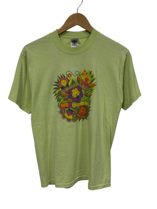 Vintage 90's Share the Adventure Zoo Cartoon Graphic Tee Size Medium