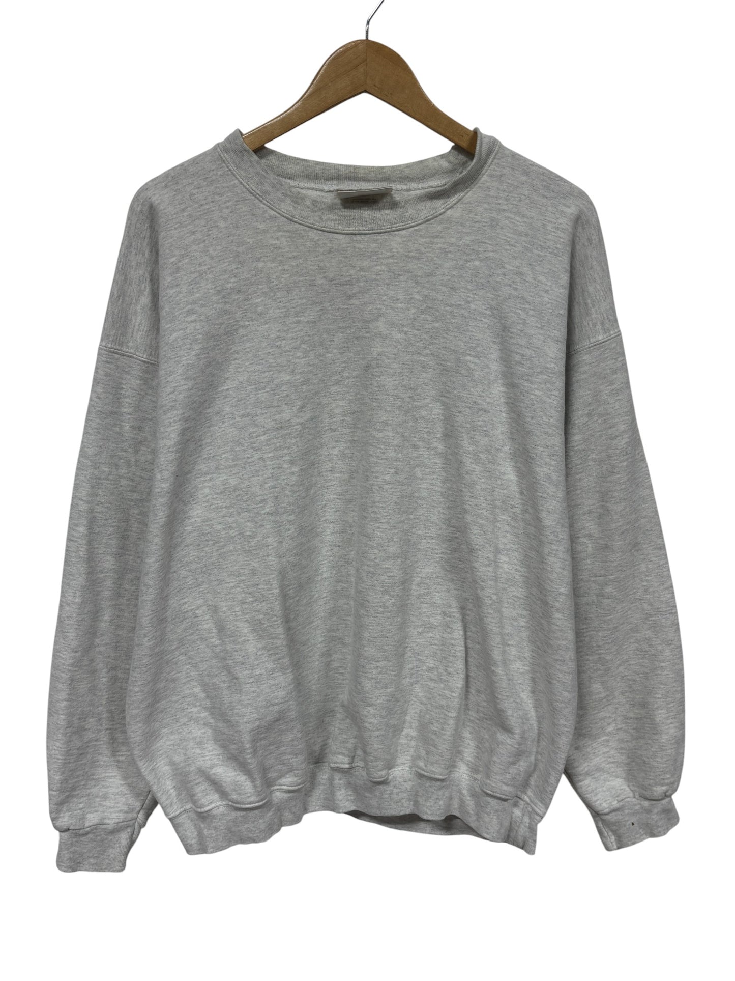 Vintage 90's Hanes Grey Blank Crewneck Sweater Size Large
