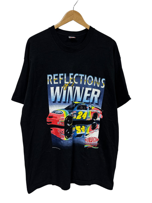 Vintage 90's Jeff Gordon Reflections of a Winner NASCAR Tee Size XXL