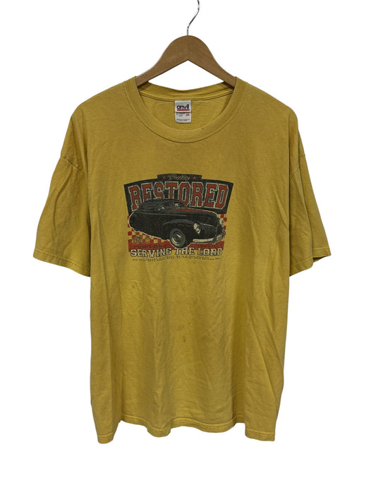 Vintage 90's Fully Restored Christianity Hot Rod Parody Tee Size XXL