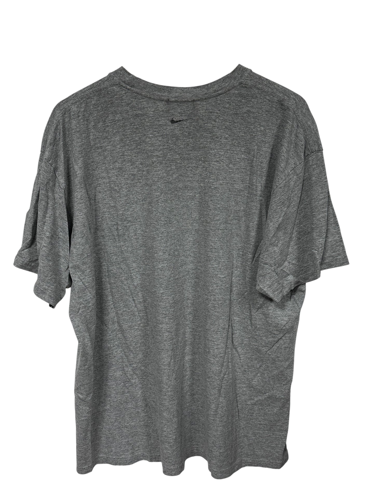 Vintage Nike Grey Blank Back Swoosh Tee Size XL