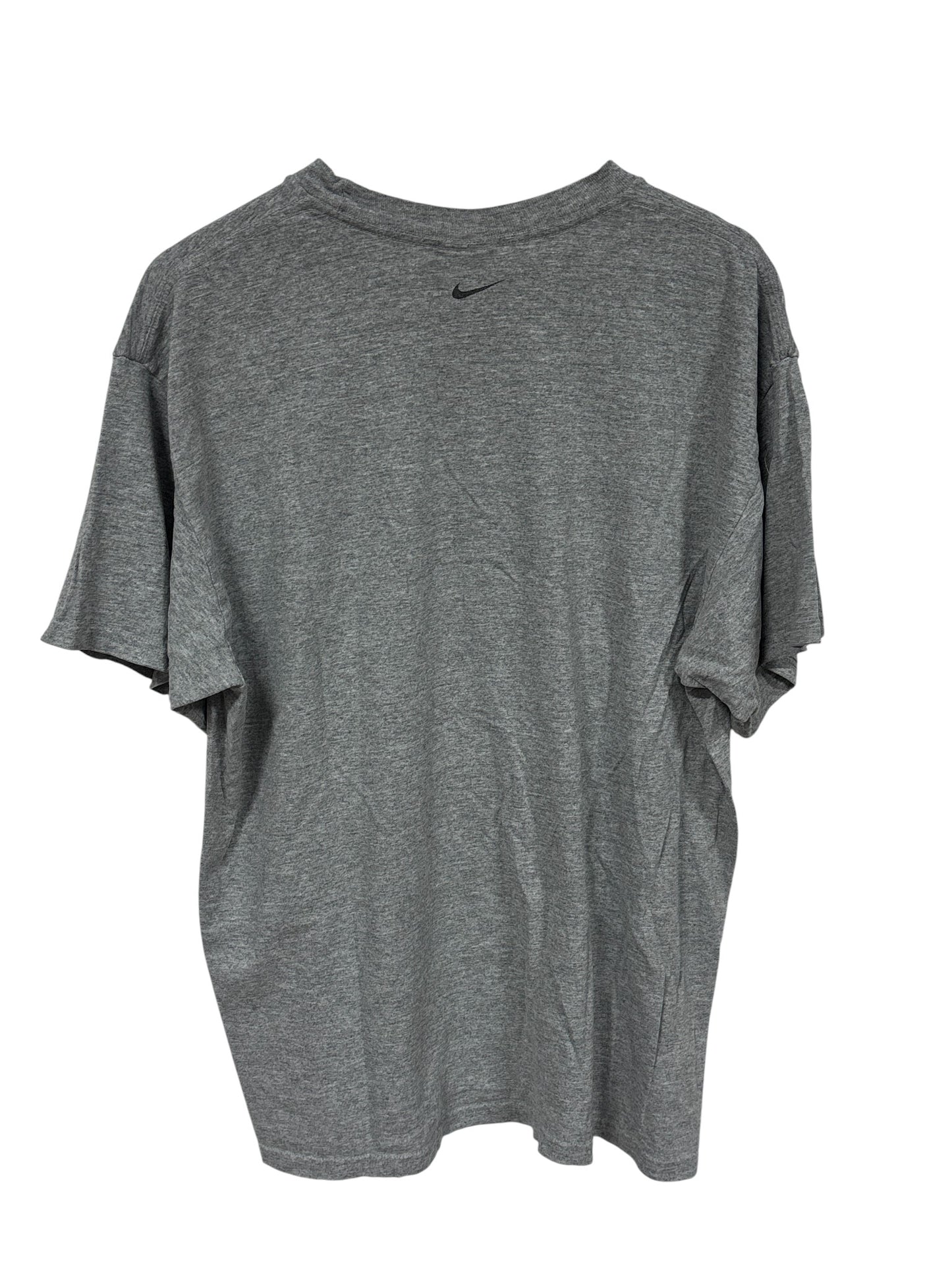Vintage Nike Grey Blank Back Swoosh Tee Size XL