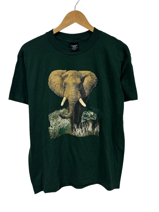 Vintage 90's Elephant Safari Nature Graphic Tee Size Medium
