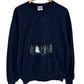 Vintage 90's Snowman Christmas Crewneck Sweater Size Large
