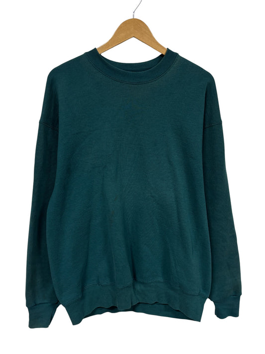 Vintage 90's Munsingwear Forest Green Heavyweight Blank Sweater Size XL