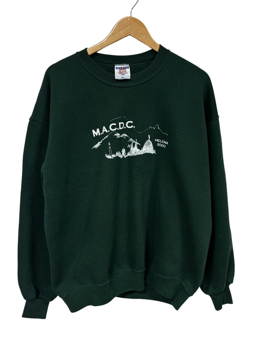 Vintage Y2K MACDC Helena Montana Crewneck Sweater Size XL