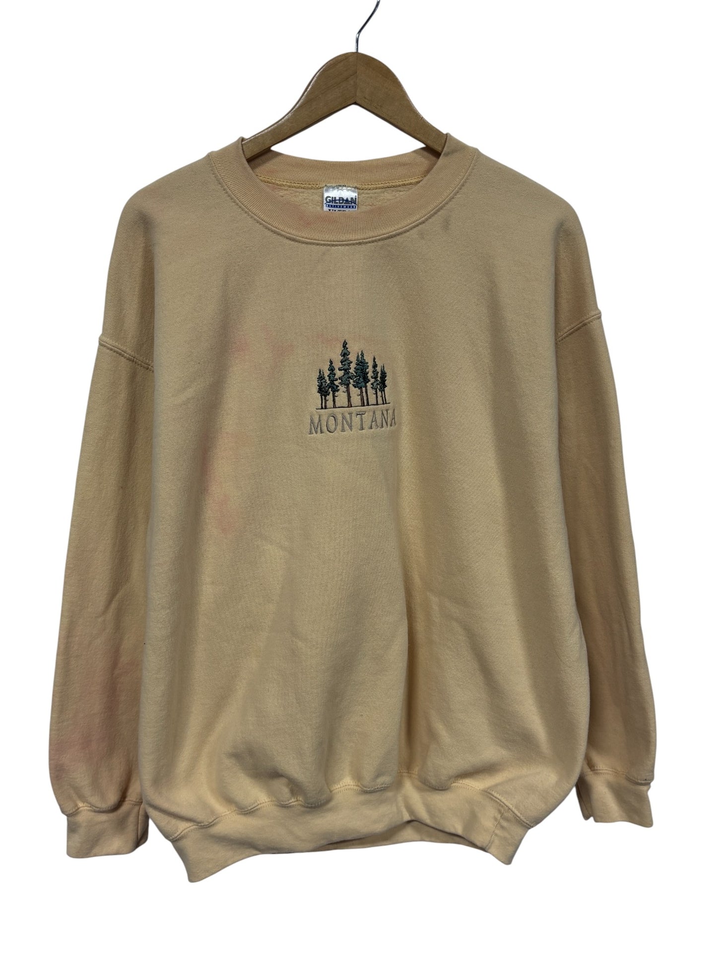 Vintage 90's Montana Embroidered Nature Sweater Size Large