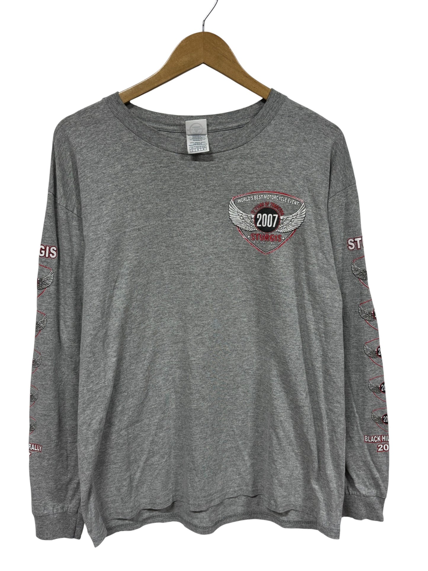 Harley Davidson Sturgis Biker Rally Long Sleeve Shirt Size Large