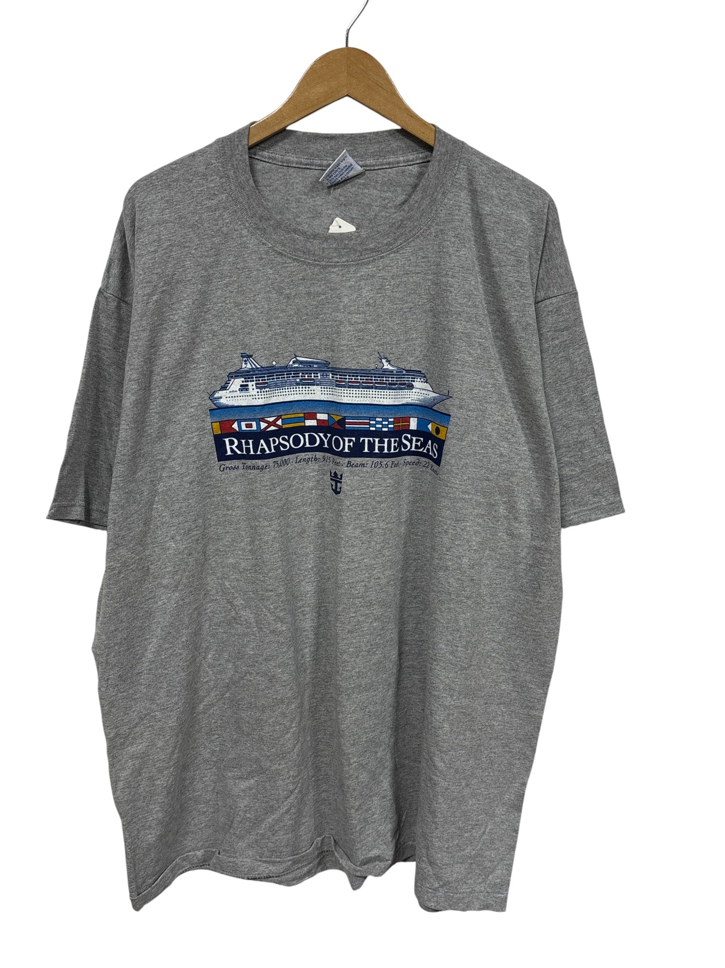 Vintage Rhapsody of the Seas Royal Caribbean Cruise Tee Size XXL