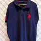 US Polo ASSN Big Pony Blue Polo Shirt Size XXL