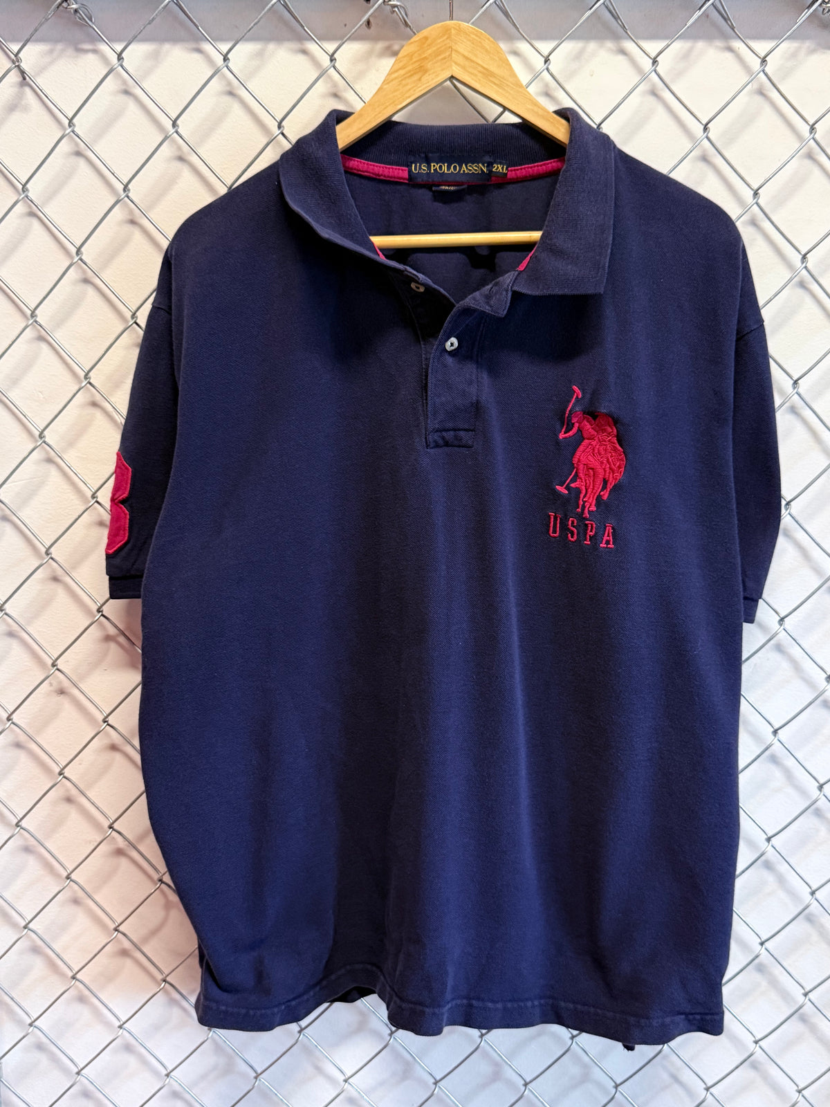 US Polo ASSN Big Pony Blue Polo Shirt Size XXL