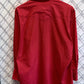Vintage Rustler X Long Tails Western Red Button Up Shirt Size Large