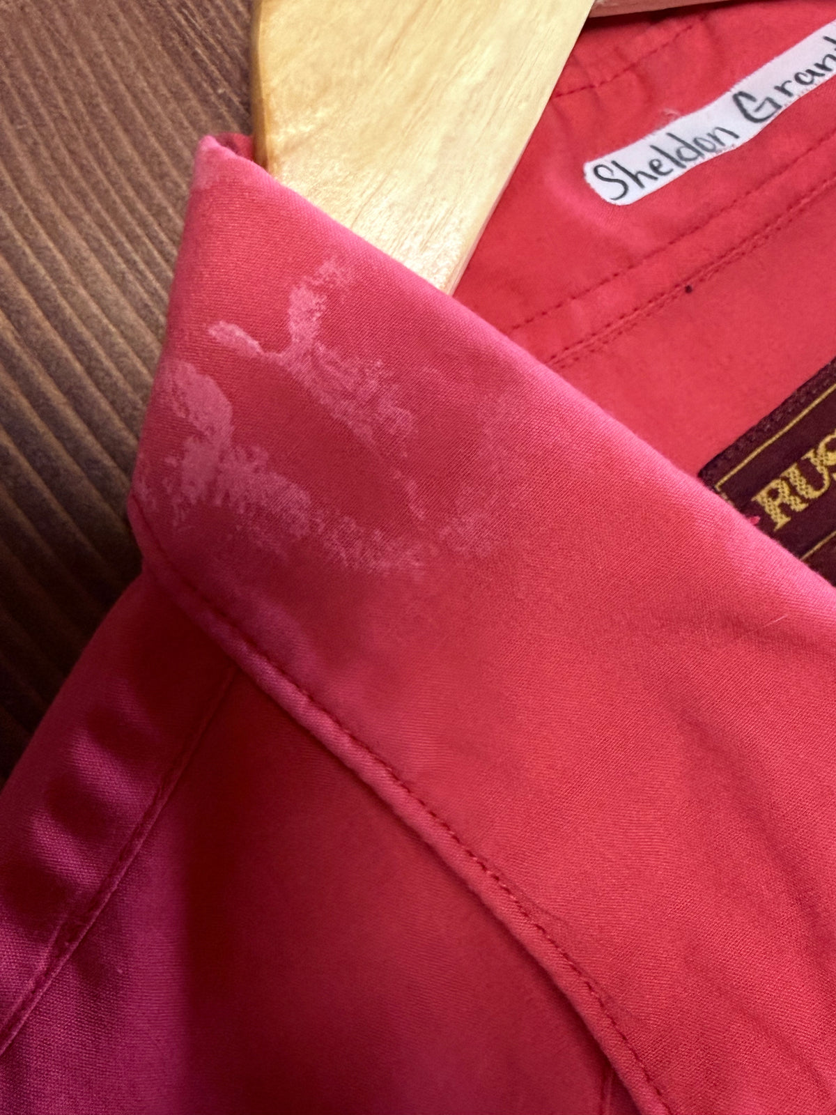 Vintage Rustler X Long Tails Western Red Button Up Shirt Size Large
