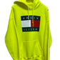 Uncivilized Bootleg Tommy Hilfiger Logo Rip Hoodie Size XL