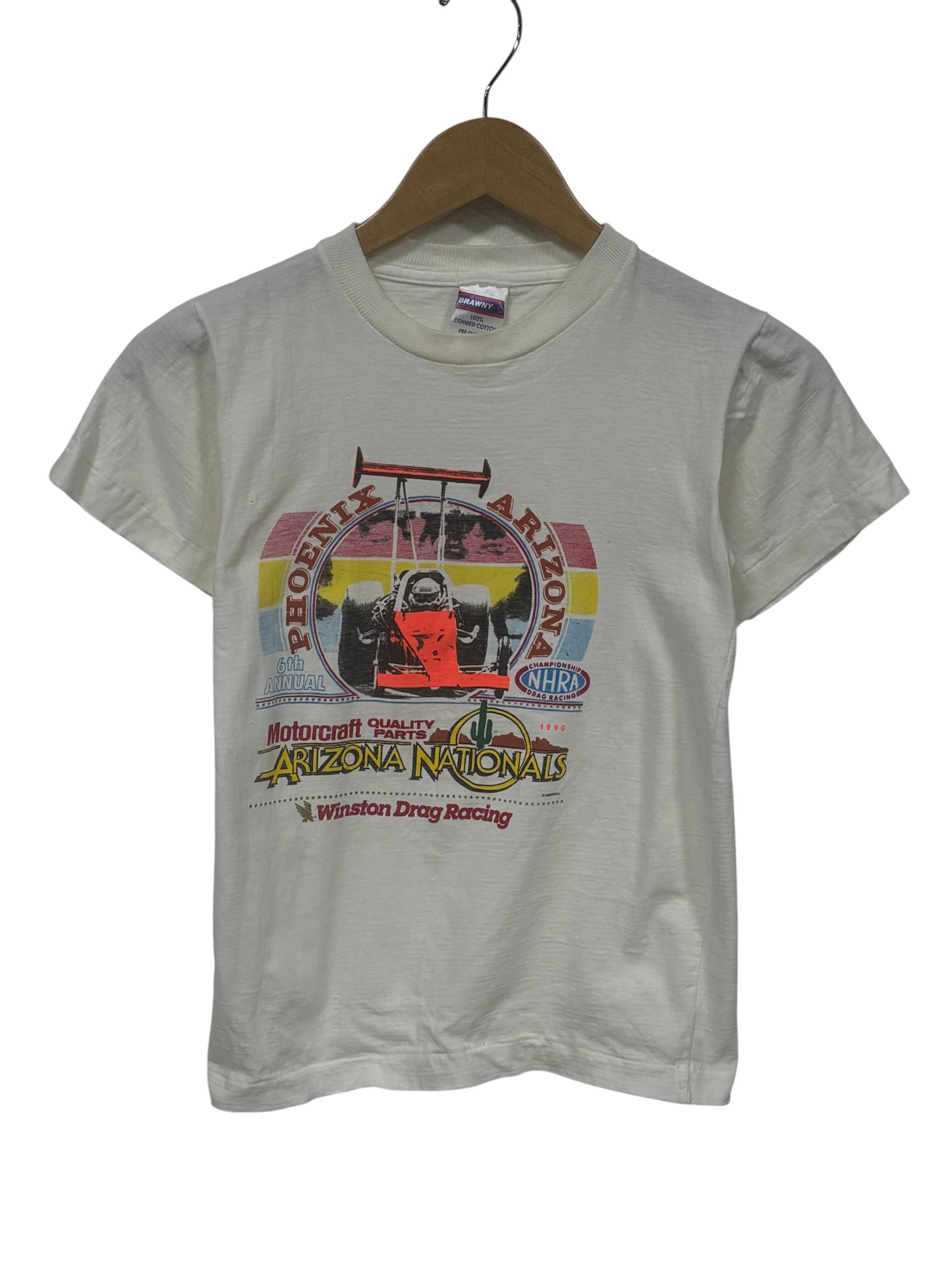 Vintage 90's Phoenix Arizona NHRA Racing Graphic Tee Size Small