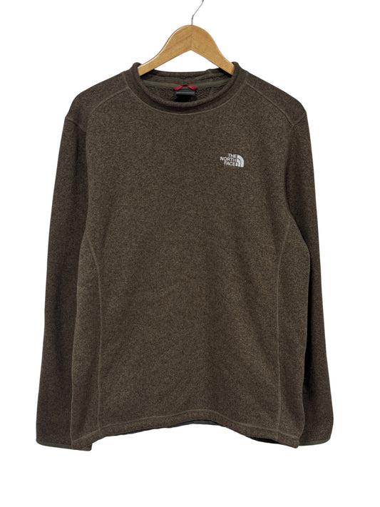 North Face Brown Small Logo Sweater Size Large