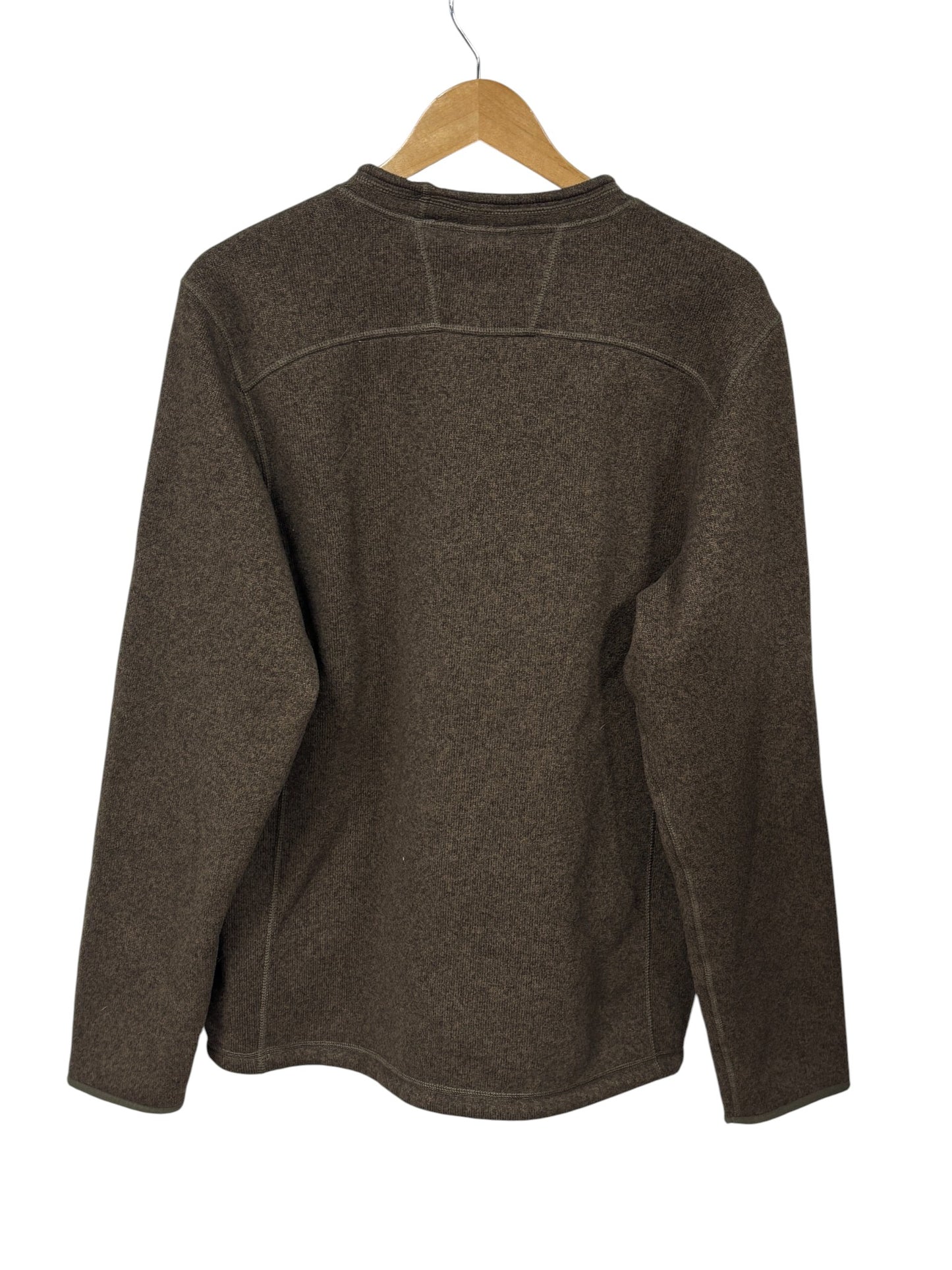 North Face Brown Small Logo Sweater Size Large