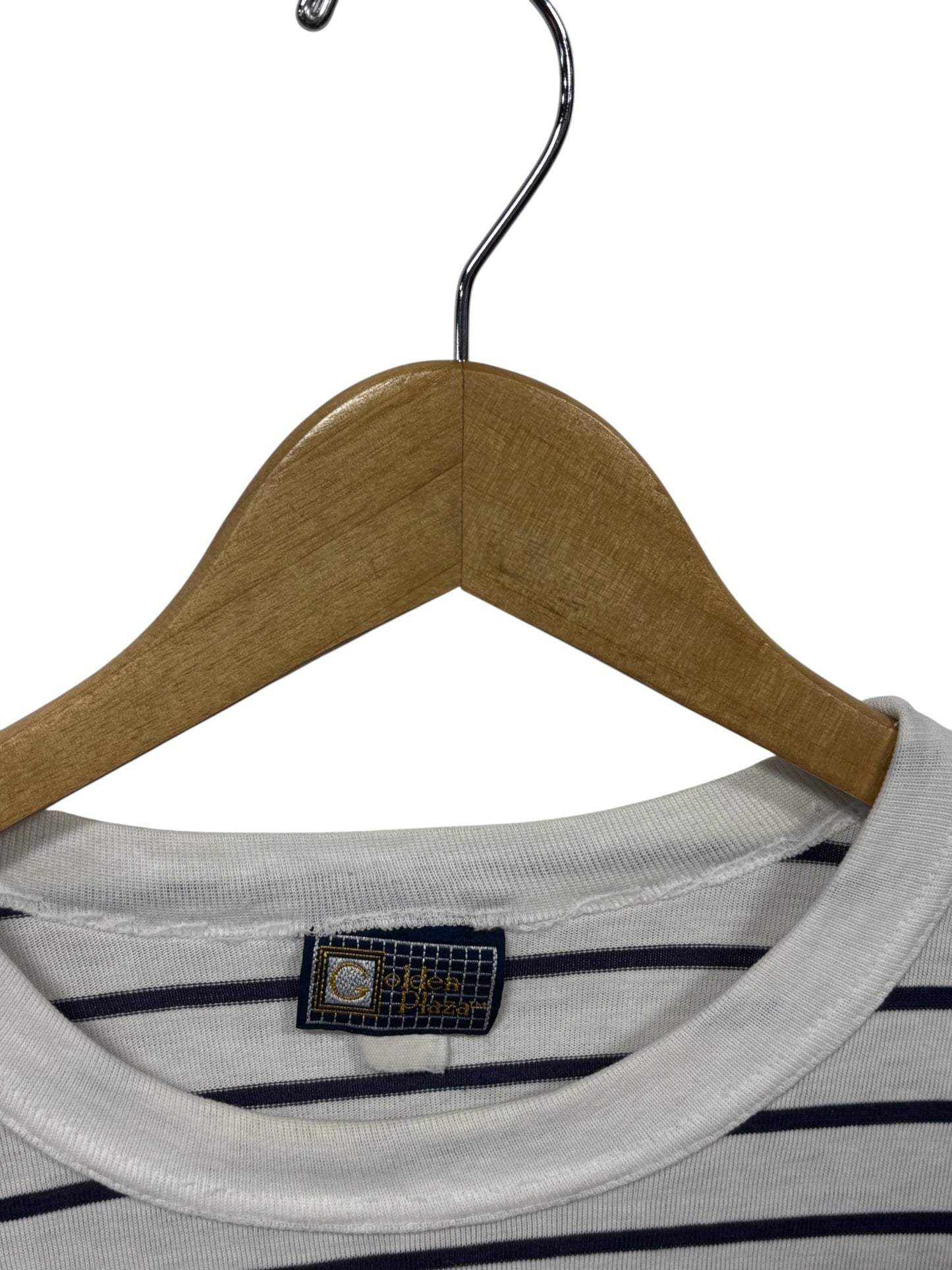 Vintage 90's Golden Plaza Striped Tee Size Medium