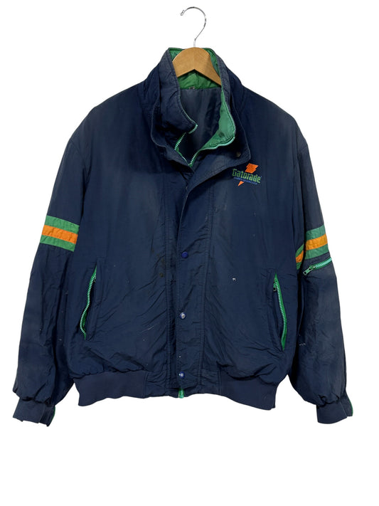 Vintage 90's Gatorade Employee Blue Zip Up Faded Jacket Size XL